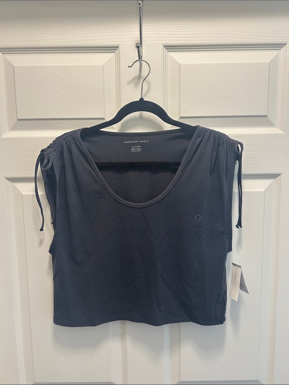 AE Black Crop Top